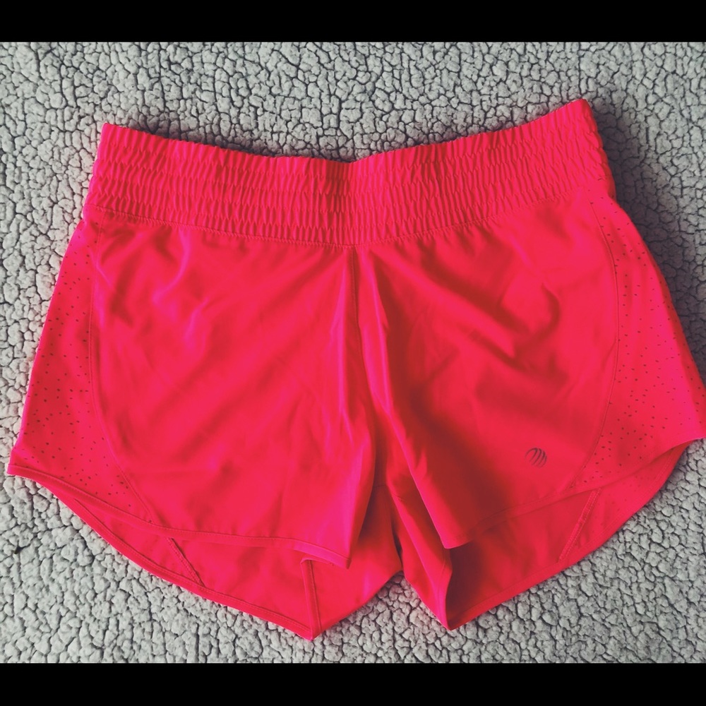 Pink athletic shorts
